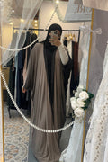 Ombre abaya- Black