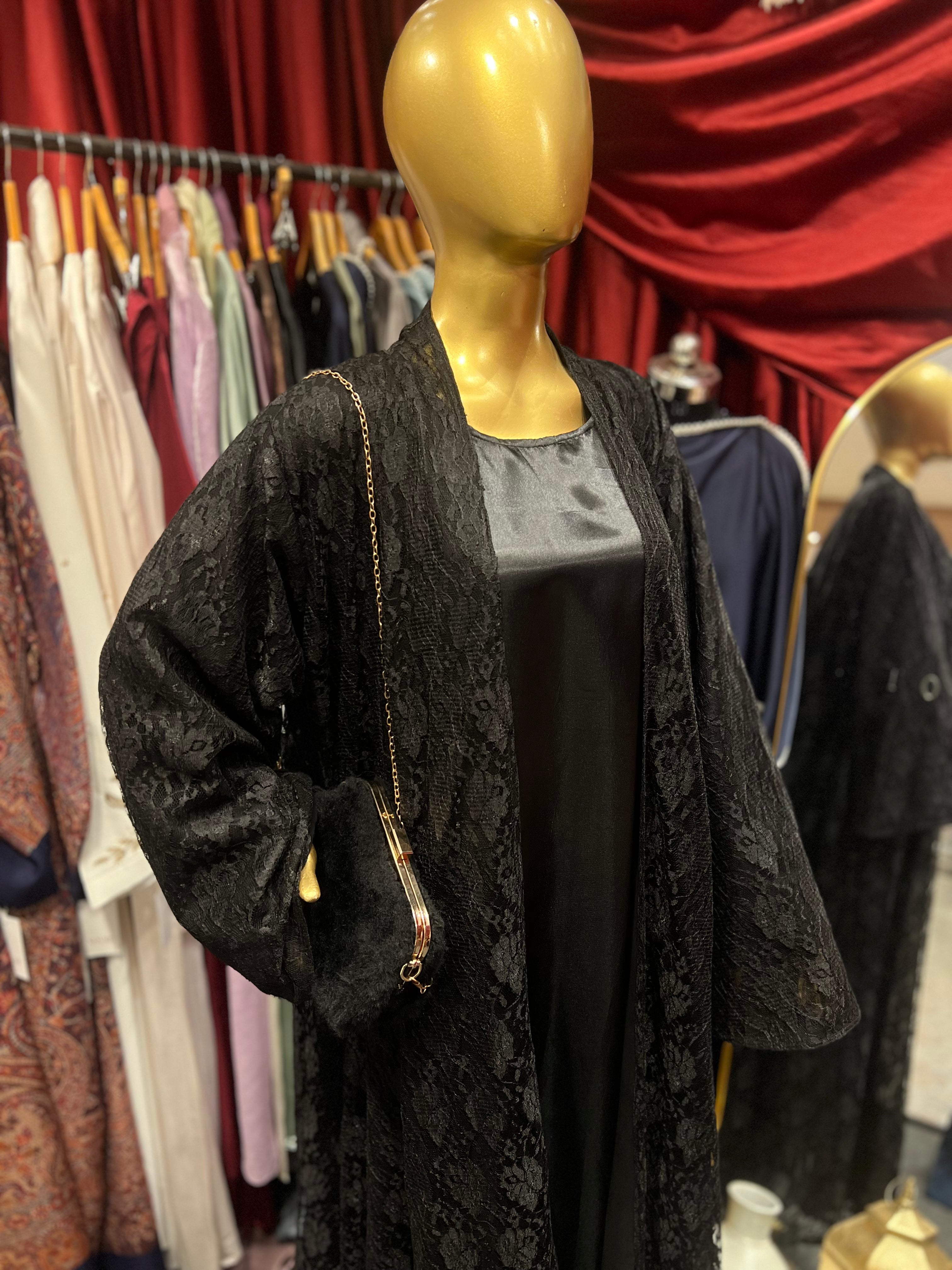 Layali full net abaya