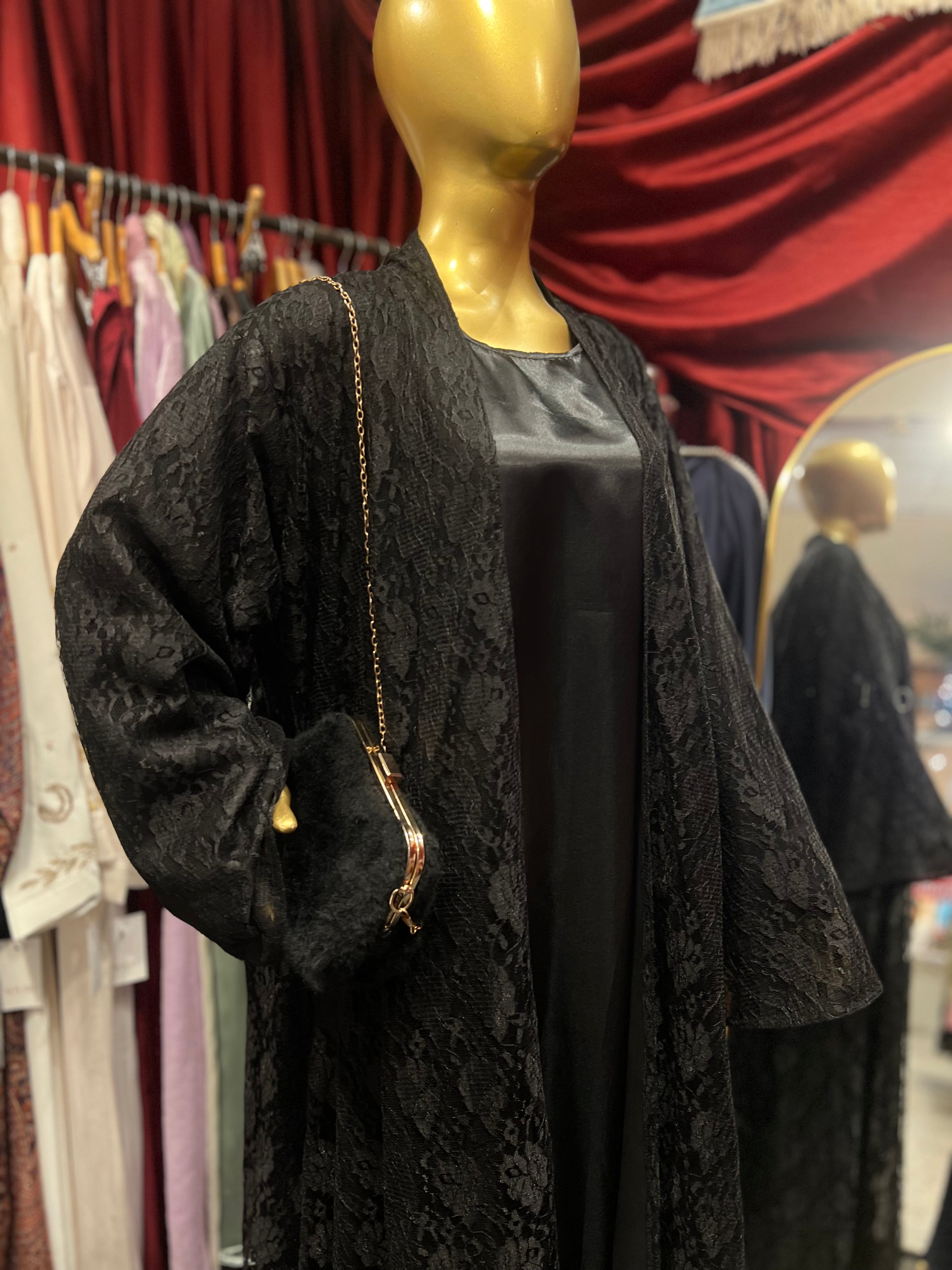 Layali full net abaya