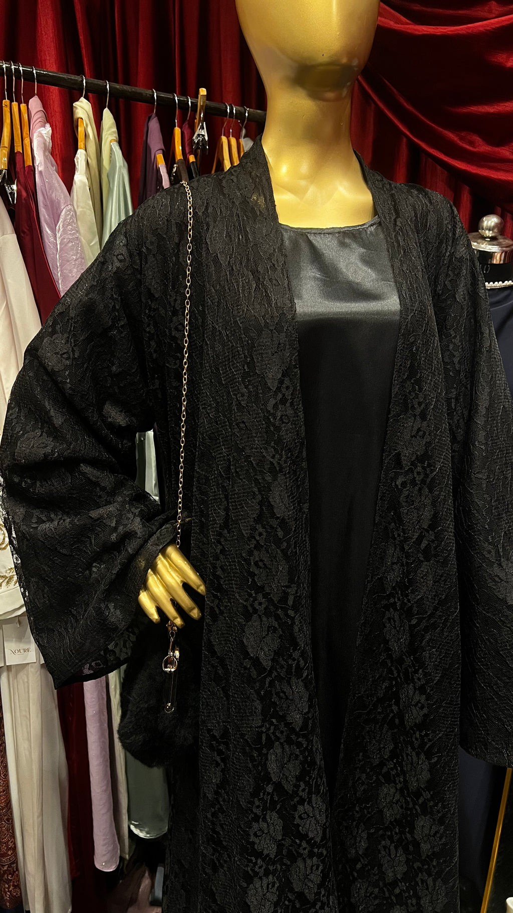 Layali full net abaya